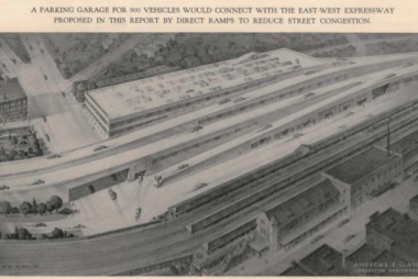 Images taken from the original 1949 Anderson and Clark Engineering proposal for the interchange.