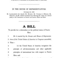 1989 Bill To Provide For A Referendum On The Political Status Of Puerto Rico (H.R. 3536)<br />
