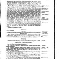 1940 Nationality Act [(H.R. 9980), Pub. L. No. 76-853]<br />
